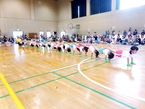 【運動会】年長組の一本橋